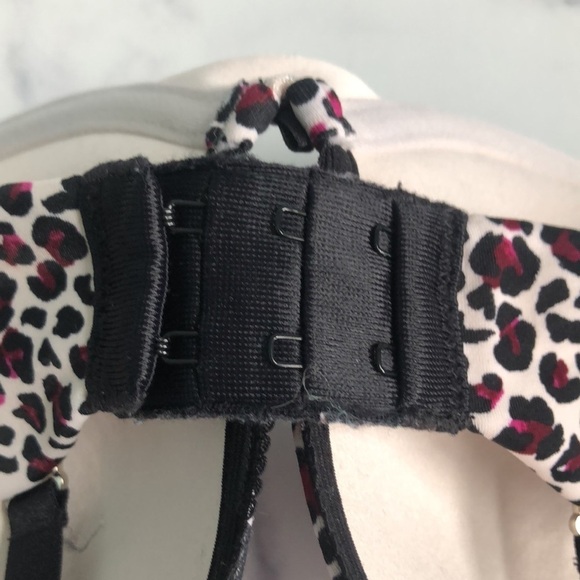 LILY OF FRANCE Animal Print Push-Up Underwire Bra Size 36C - Picture 9 of 11